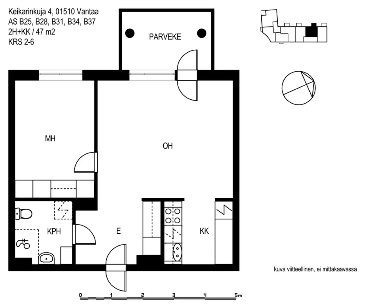 2h+kk 47,0 m², keikarinkuja 4 vantaa 1